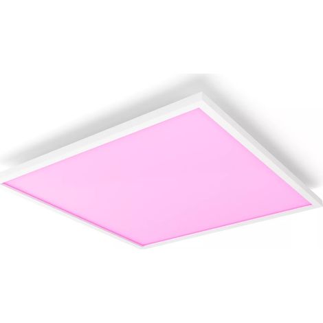 Philips Hue Surimu Plafonnier Carré Grand (Blanc) Lumière blanche et colorée - White and Color Ambiance (1/4)