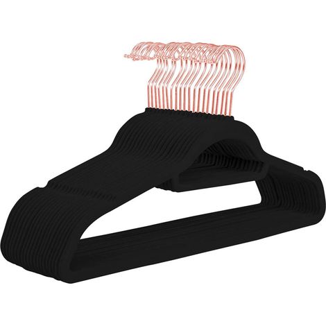 20 cintres pivotants 360° - Noir - Pour costumes, robes