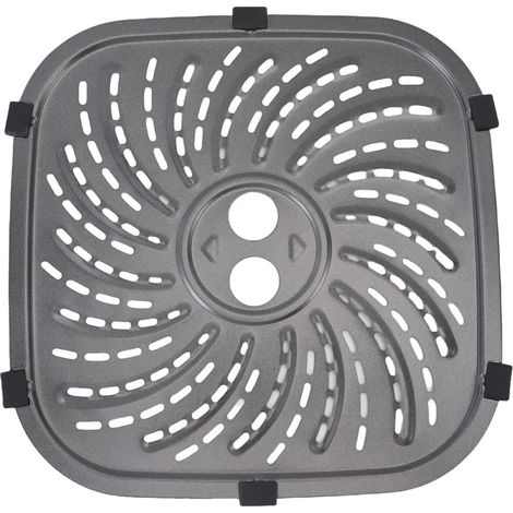 Grille pour friteuse à air PowerXL 6QT 8QT, plaque en acier inoxydable 24x24cm, accessoire cuisson uniforme antiadhésif (1/5)