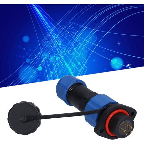 Connecteur étanche à bride SP16 pour l'aviation (prise et fiche), IP68, mâle et femelle, 5 broches. (1/5)