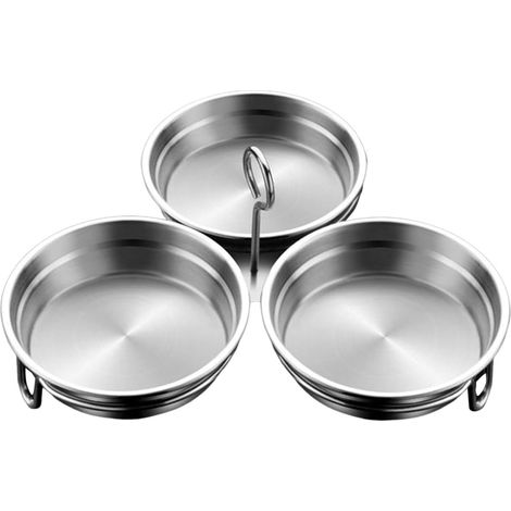 Cuiseur d'oeufs en acier inoxydable pour des oeufs parfaitement cuits, avec 3 revêtements antiadhésifs, poignée résistante à la chaleur de classe 304, rond/en forme de coeur, gadget de cuisine compact (1/3)