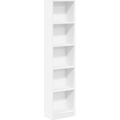 vidaXL Bookcase White 40x24x176 cm Engineered Wood