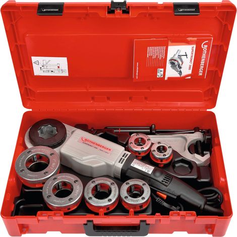 ROTHENBERGER SUPERTRONIC 2000-Set, filettatrice NPT, 1/2-2", 230V - 71257 (1/5)