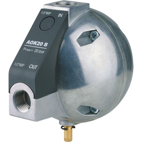 Purgeur de condensat automatique pour compresseur – Drainage constant des condensats – Boîtier en aluminium robuste – Vanne de vidange manuelle – Aircraft (1/3)