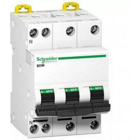 Schneider A9N21064 – Prodis, DT40 Leistungsschalter 3P+N 10A C-Kurve 6kA