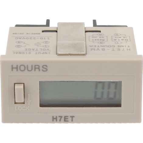 Compteur horaire numérique électrique H7Et BVM, affichage LCD 6 chiffres, 0,0 heure, 110-220 V CA-AquaForge