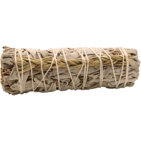 Smudge Stick - Sauge Blanche & Sweetgrass 10cm- Vendu par 1