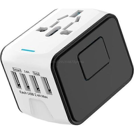 Adaptateur secteur universel pour les pays du Royaume-Uni/États-Unis/Australie/UE, compatible avec les chargeurs muraux rapides de voyage, utilisation sûre (Q81C). (1/5)