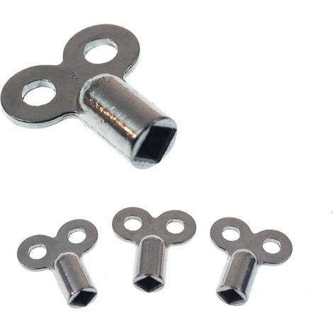 Clé de purge de radiateur Lot de 2 Compatible avec tous radiateurs Robuste et fiable Purge facile Acier galvanisé Fabrication haut de gamme Outil de ventilation (1/5)