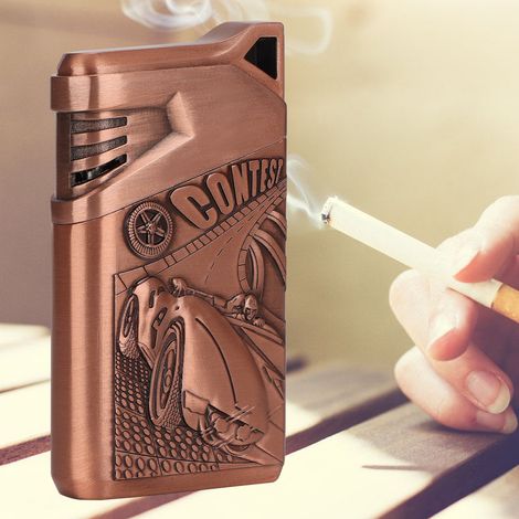 Briquet liquide (briquet électroplaqué bicolore)