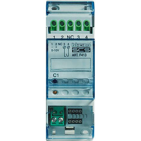 Actionneur/variateur MyHOME BUS ballast ou driver LEDs 460 W max 2 modules BTICINO F413N (1/2)