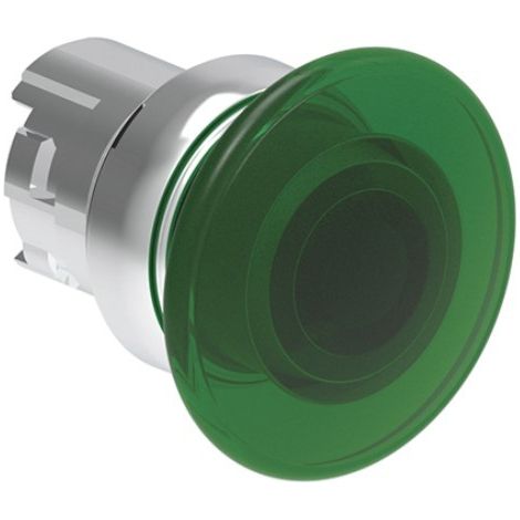 Attuatore a pulsante luminoso a fungo da 40mm Verde Lovato LPSBL6143