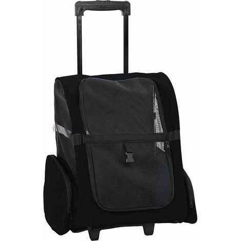 Chariot pour animaux de compagnie 3 en 1 Design Noir 48 x 32 x (57-106) cm Tissu Oxford