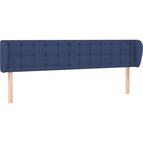 Maison Exclusive - Cabecero de tela azul 183x23x78/88 cm (1/5)