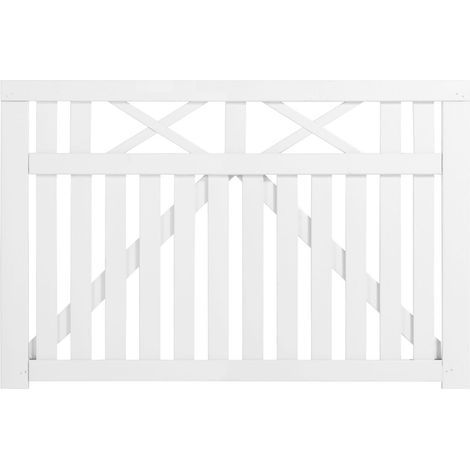 Plus Zauntor Vinesse 150 x 98 cm weiß Holzzäune
