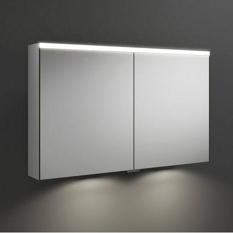 burgbad Iveo Spiegelschrank mit LED-Beleuchtung und LED-Waschtischbeleuchtung 110,8 cm (1/2)