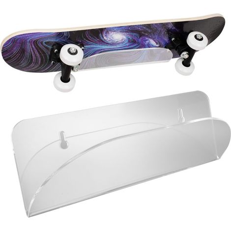 Support mural pour skis nautiques, support pour longboard et skateboard électrique, support en acrylique pour skateboard (1/5)