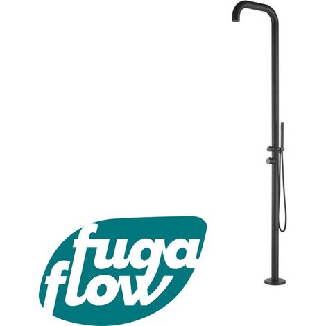 FugaFlow Eccelente Sobrado Original Douche de jardin à poser avec douchette noir mat (1/2)