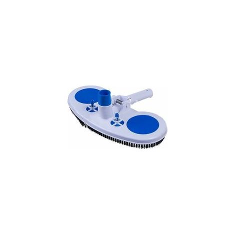 Aspirateur de piscine portable – Tête de balai avec brosses en polypropylène – Compatible avec tuyaux 1,25' et 1,5' – Lesté pour nettoyage efficace (1/5)