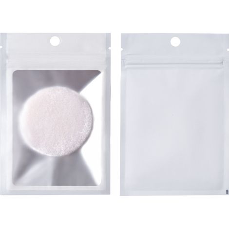 100 wiederverwendbare Aufbewahrungsbeutel – Mini-Beutel (7 x 10 cm) aus transparentem Kunststoff – für Schmuck, Lebensmittel – mit selbstklebendem Reißverschluss, leicht und umweltfreundlich