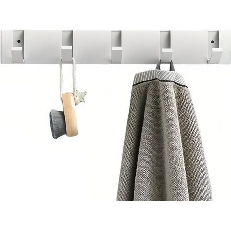 Verstärkte, unsichtbare Haken. Kein Bohren erforderlich. Wandgarderobe fürs Badezimmer. Kleiderbügel. Türhaken für WC/Badezimmer.