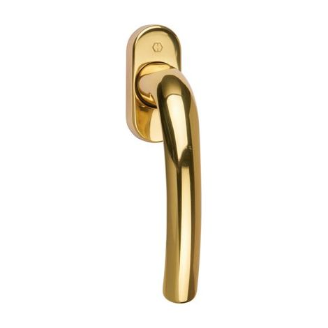 Hoppe Et Cie – Poignée de fenêtre en laiton – Pour ouverture à bascule – Lot de 2 – Compatible avec fenêtres en bois et PVC