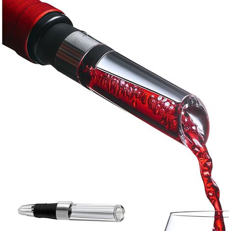 Carafe à vin - Bec verseur - Carafe à vin Premium 2025 - Becs verseurs - Bec verseur à vin - Accessoires pour le vin - Aérateur de vin - Améliore les arômes du vin - Cadeau de Noël (1/5)