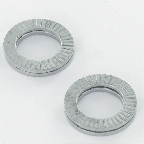 Rondelle NORD-LOCK ® Acier brut DELTA PROTECT M22 720 Heures brouillard salin sans rouille rouge-1 pièce (1/5)