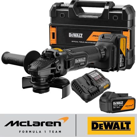 DeWalt McLaren F1 DCG45MP2T 18v Cordless Brushless Angle Grinder 115mm 2 x 5.0Ah (1/5)