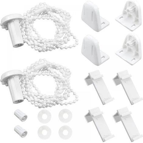 Set di 2 meccanismi per tende a rullo, accessori per tende a rullo, fissaggio per tende a rullo, kit di riparazione per tende a rullo, fissaggio di ricambio per tende a rullo da 17 mm.