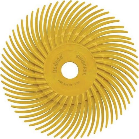 TYROLIT Radialbürstenscheibe PREMIUM SUNBURST Ø 76 mm Körnung 80gelb (1/2)
