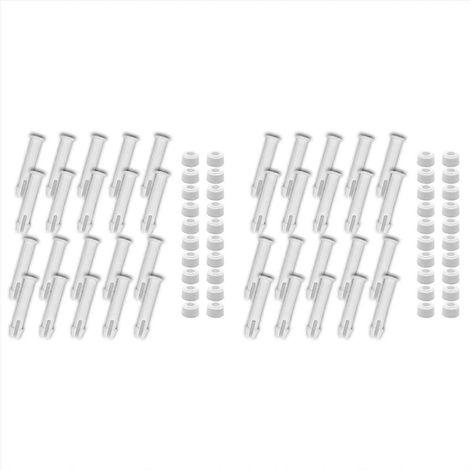 40 goupilles de jonction en plastique et 40 joints en caoutchouc de rechange pour piscines à structure métallique de 4 à 7,3 m (13 à 24 pieds). (1/4)
