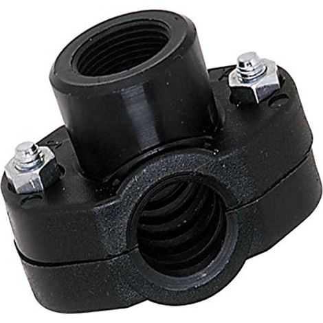 Boutt 2138188 CPC2515 - Presa a staffa femmina, in plastica, per tubo in polietilene, 25, 15 x 21