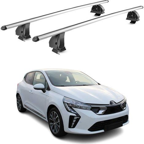 OMAC Barres de toit transversales en aluminium pour Mitsubishi Colt 2023-2026 – TÜV / DIN 75302:2019 – Antivol inclus – Charge max 75 kg – 2 barres – Gris (1/5)