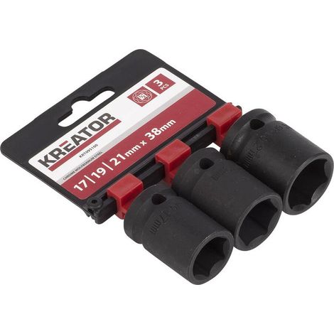 Jeu De Douilles à Choc 1/2" Kreator Robustesse Et Précision Pour Boulons De Roues. - Kreator (1/2)
