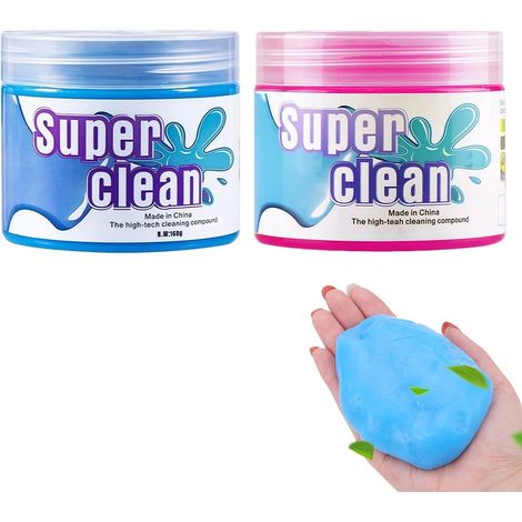 Lot de 2 gels nettoyants multi-usages "Super Clean", pour voitures et claviers (1/5)