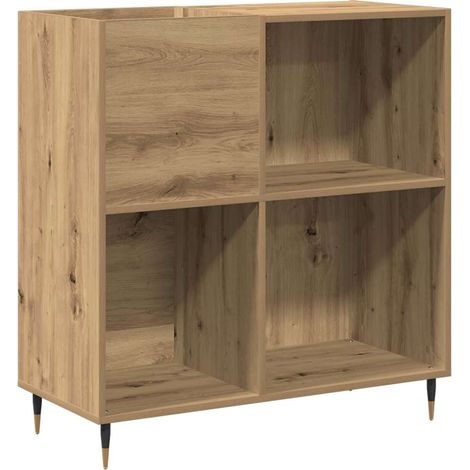 Maison Exclusive - Mueble para discos de vinilo Roble artisan 85
