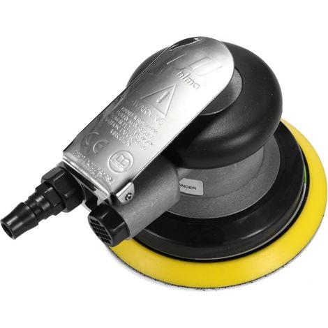 Ponceuse orbitale pneumatique meuleuse d'air 6 "/ 5 '' Polissage Excentrique sous Vide/rectifieuse Outils de ponçage à la Cire Voiture Mur Bois métal(5 inch) (1/5)