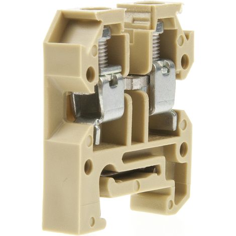 Bloc de jonction Weidmuller AKZ, 4mm², A visser, Marron ( Prix pour Paquet de 10 )