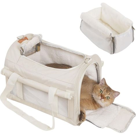 Sac de transport pour chat avec coussin chauffant (1/5)