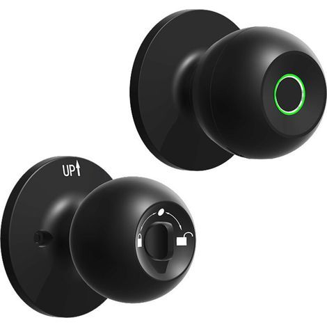 Smart Fingerprint Door Lock, Smart Fingerprint Door Handle with App Control and Key, Auto Lock, Biometric Fingerprint Door Lock (1/5)