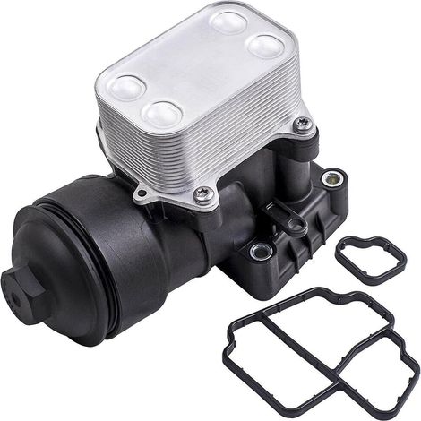 Boîtier de filtre à huile, filtre à huile, refroidisseur d'huile, compatible avec A1 A3 TT A5 A4 A6 Q3 II IV 1.6 TDI 2.0 TDI, pièce n° 03L115389C (1/5)