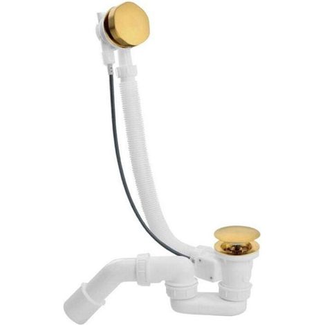 Vidage de baignoire 900 mm – Siphon haut débit, clapet métal – Bonde et trop-plein – Installation facile, qualité (1/4)
