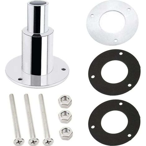 Raccord traversant de Coque de Bateau, Évent de carburant marin,24mm SystèMe D'éChappement Universel En Acier Inoxydable Raccord à Travers La Coque Bateaux RéDucteur De Tuyau D'éChappement (dro (1/4)