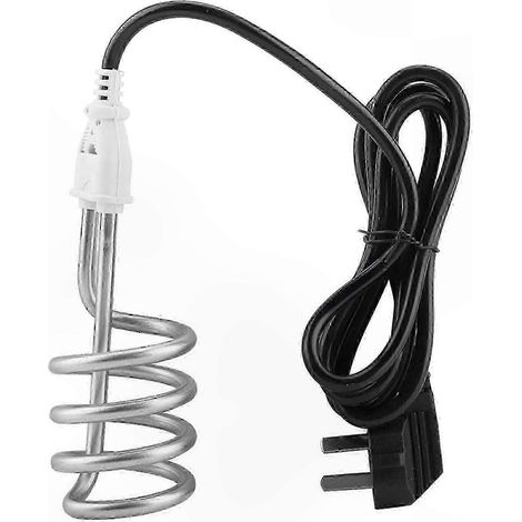 Élément chauffant portable de 1500 W pour eau chaude - Chauffage tubulaire spiralé 220 V, adapté aux voyages, au camping, aux piscines, aux baignoires et aux seaux. (1/5)