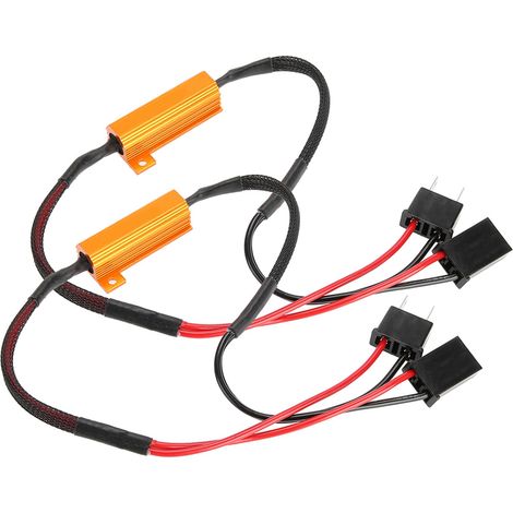 2 H7 LED-Scheinwerfer, Anti-Blink-Vorwiderstände, Hyperwiderstände, Fehlerdecoder (1/5)