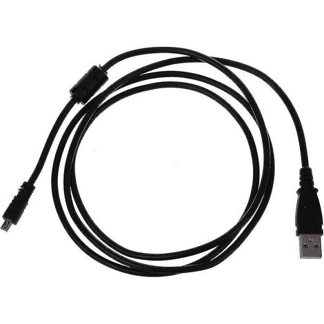 Câble USB 2.0 A vers Mini B 8 broches noir avec ferrite - 1,5 m (59 pouces) pour Coolpix P90 (1/4)