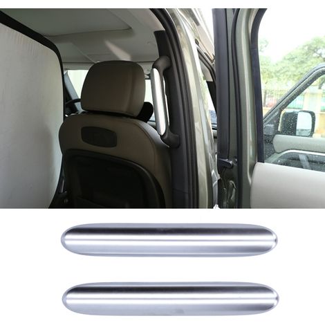 Modification pour Land Rover Defender 2020-2021 : baguettes décoratives chromées nacrées pour les poignées de porte arrière côté passager. (1/5)