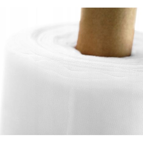 Tulle decorativo 150 cm x 50 m, bianco (1/5)