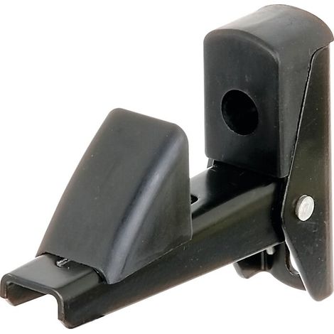 10 arrêts de volet et de porte autobloquant 1,5-5cm aluminium noir Alberts